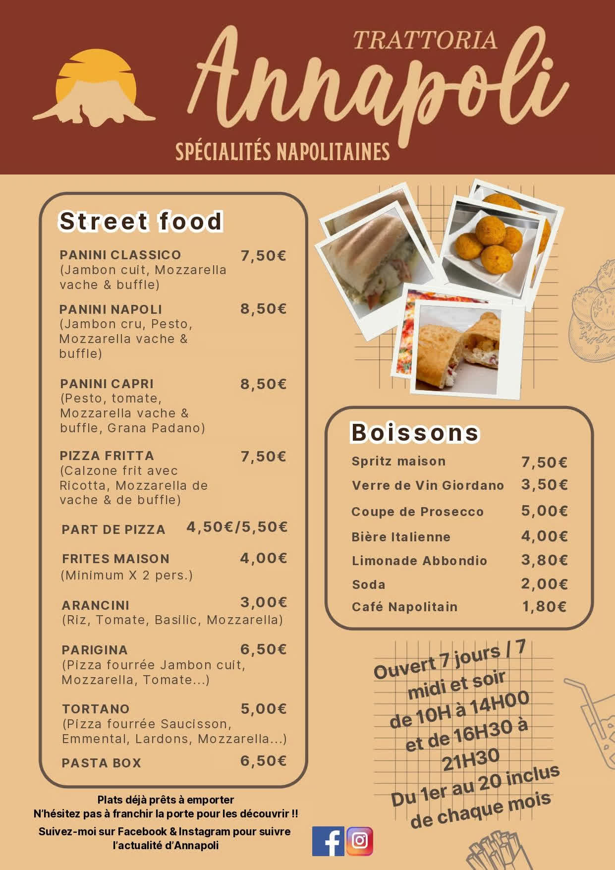 Menu — page 2